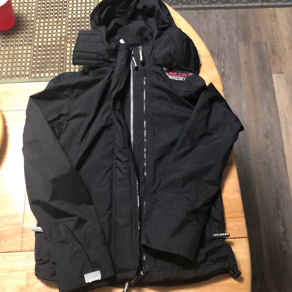 Superdry Womens Pink/Silver/Black Windcheater